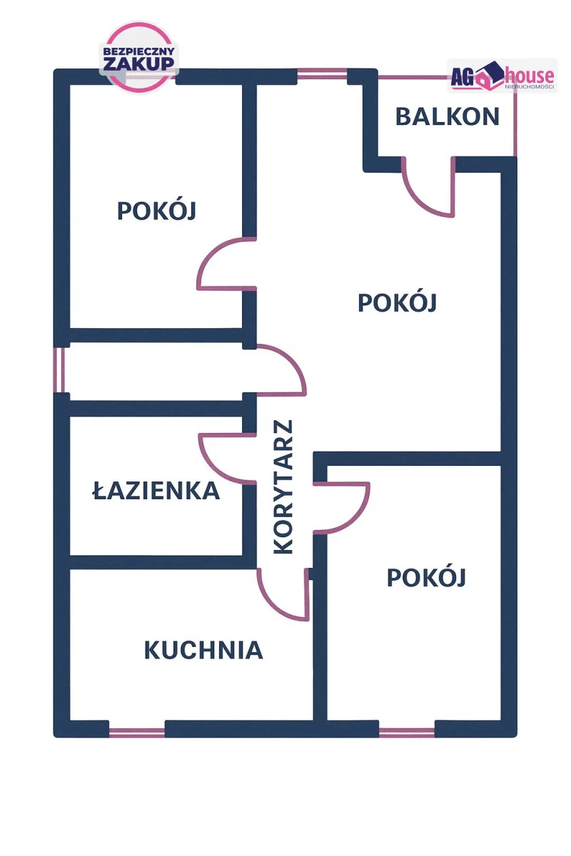 3 pokoje, mieszkanie 53,00 m², piętro 1, oferta nr , AG173108, Gdańsk, Stogi, Szpaki