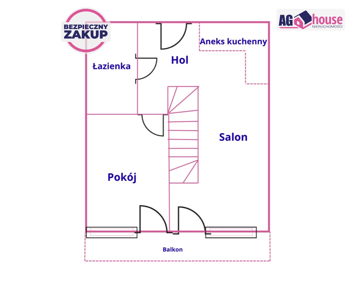 4 pokoje, mieszkanie 64,00 m², piętro 2, oferta nr , AG898680, Stegna, Brzozowa