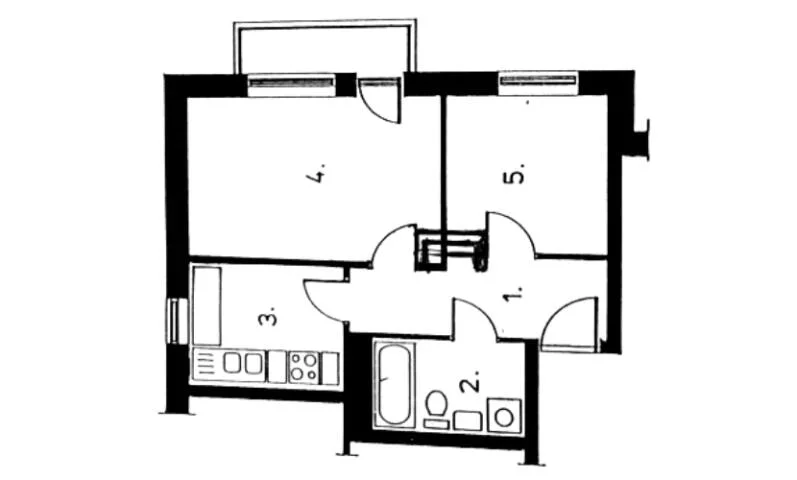 2 pokoje, mieszkanie 44,70 m², parter, oferta nr , 10449, Kraków, Dębniki, Ruczaj, Drukarska