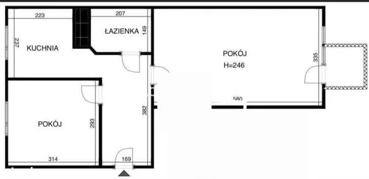 2 pokoje, mieszkanie 44,00 m², parter, oferta nr , 10551, Kraków, Podgórze, Dworcowa