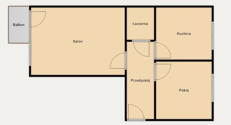 2 pokoje, mieszkanie 50,00 m², piętro 3, oferta nr , 10613, Sosnowiec, Dębowa Góra, Dębowa Góra, Przyjaciół Żołnierza