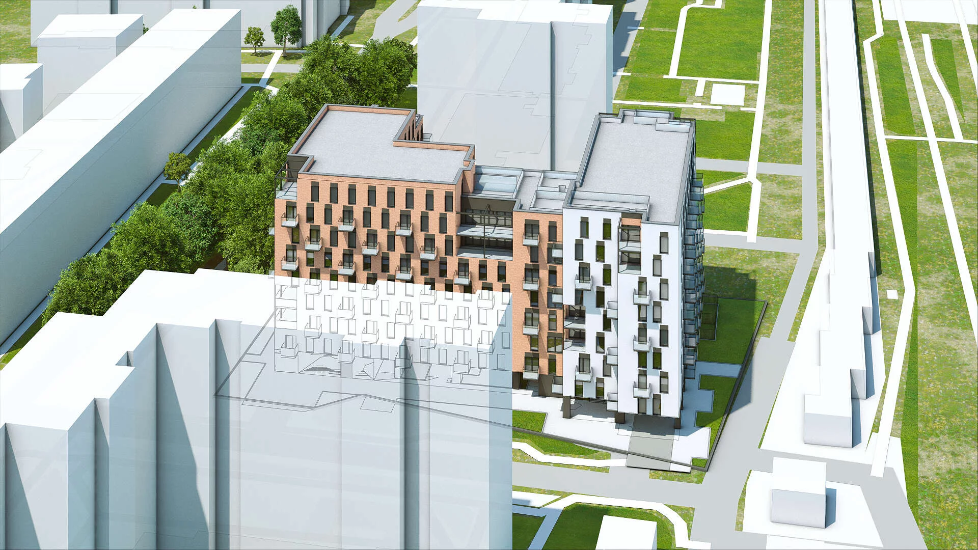 Wirtualna makieta 3D mieszkania 35.78 m², B.M001