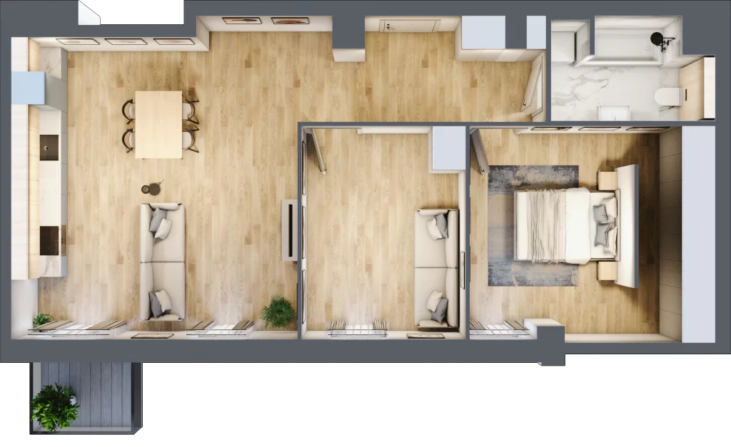 3 pokoje, mieszkanie 72,38 m², piętro 1, oferta nr B.M018, Oh! Praga, Warszawa, Praga Północ, Szmulki, ul. Białostocka 5D