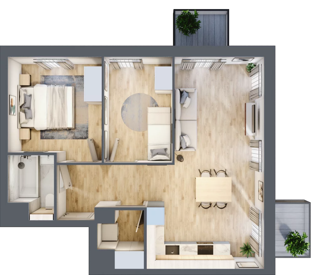 3 pokoje, mieszkanie 55,22 m², piętro 5, oferta nr A.M102, Oh! Praga, Warszawa, Praga Północ, Szmulki, ul. Białostocka 5D