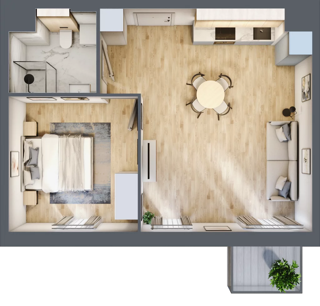 2 pokoje, mieszkanie 44,67 m², piętro 5, oferta nr B.M110, Oh! Praga, Warszawa, Praga Północ, Szmulki, ul. Białostocka 5D