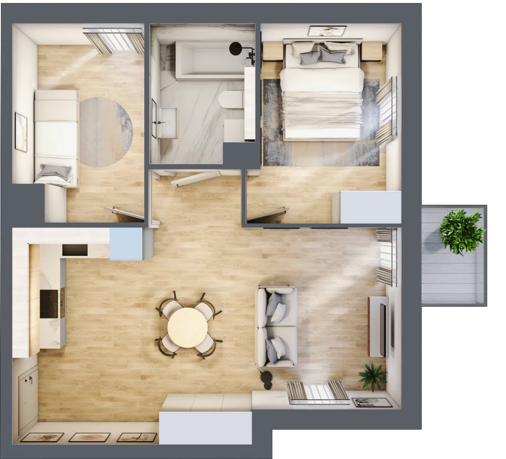 3 pokoje, mieszkanie 51,91 m², piętro 6, oferta nr B.M145, Oh! Praga, Warszawa, Praga Północ, Szmulki, ul. Białostocka 5D