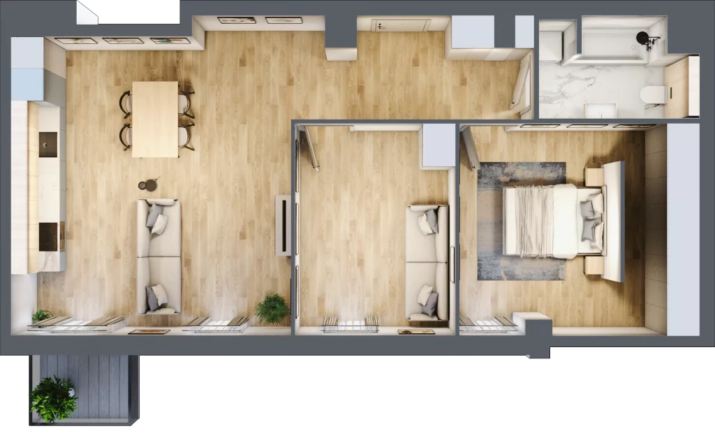3 pokoje, mieszkanie 72,83 m², piętro 7, oferta nr B.M160, Oh! Praga, Warszawa, Praga Północ, Szmulki, ul. Białostocka 5D