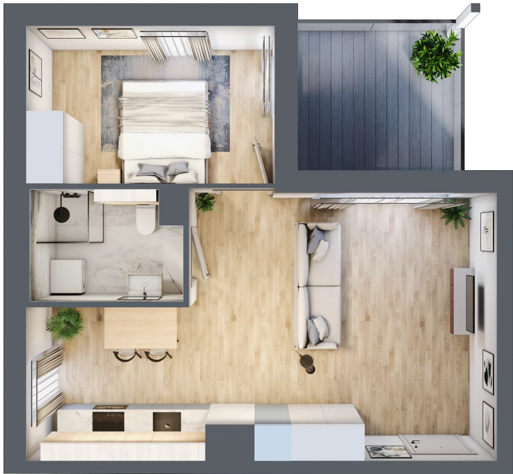 2 pokoje, mieszkanie 44,24 m², piętro 7, oferta nr B.M168, Oh! Praga, Warszawa, Praga Północ, Szmulki, ul. Białostocka 5D