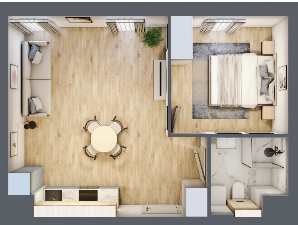 2 pokoje, mieszkanie 41,67 m², piętro 8, oferta nr A.M171, Oh! Praga, Warszawa, Praga Północ, Szmulki, ul. Białostocka 5D