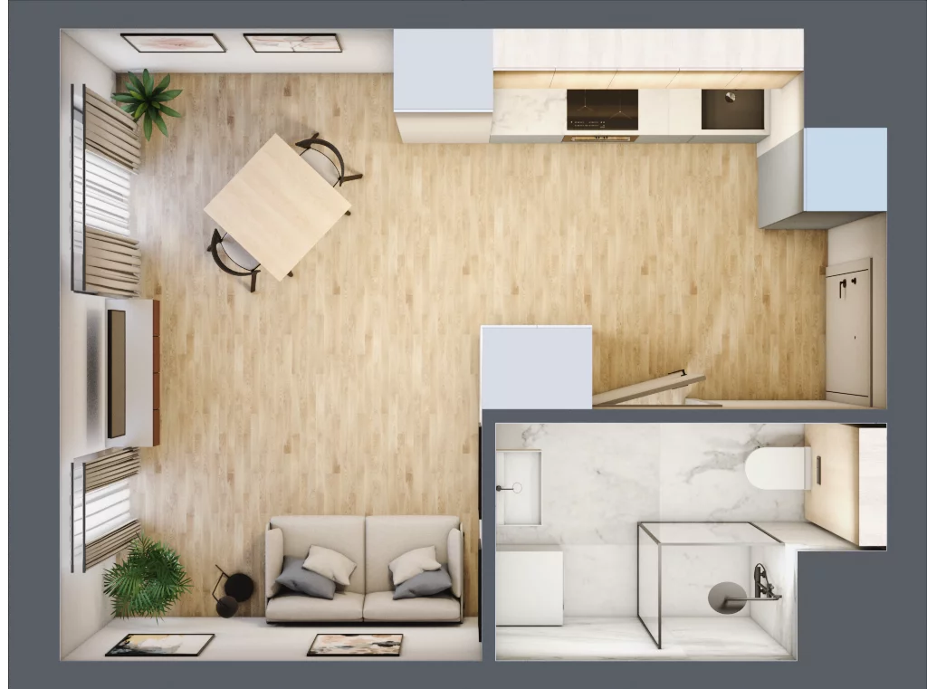 1 pokój, mieszkanie 25,92 m², piętro 8, oferta nr B.M183, Oh! Praga, Warszawa, Praga Północ, Szmulki, ul. Białostocka 5D