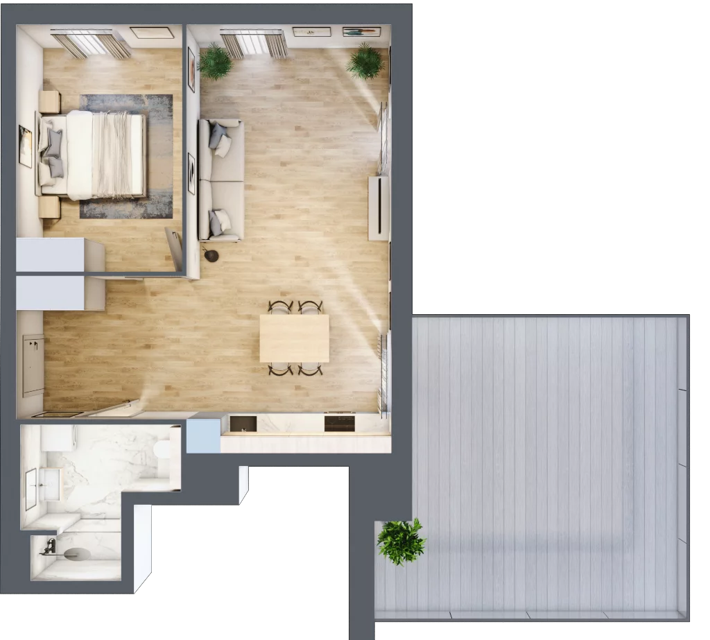 2 pokoje, mieszkanie 54,18 m², piętro 8, oferta nr B.M185, Oh! Praga, Warszawa, Praga Północ, Szmulki, ul. Białostocka 5D