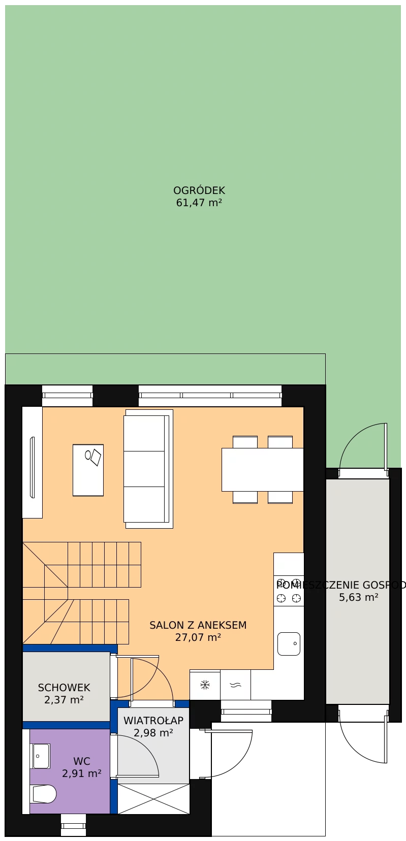 Zalety domu 89.49 m², 65