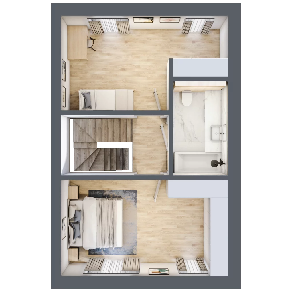 Dom 89,49 m², oferta nr 65, Osada Magdalenka 2, Słomin, ul. Biedronki