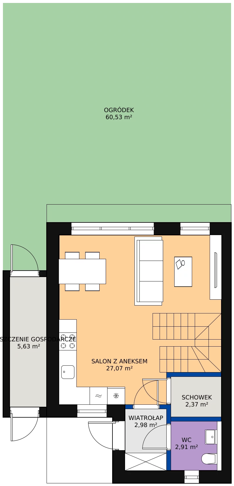 Zalety domu 89.49 m², 66