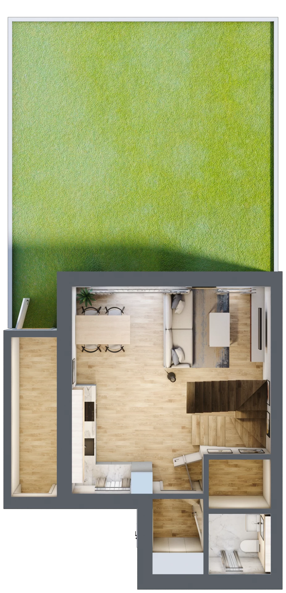 Dom 89,49 m², oferta nr 66, Osada Magdalenka 2, Słomin, ul. Biedronki