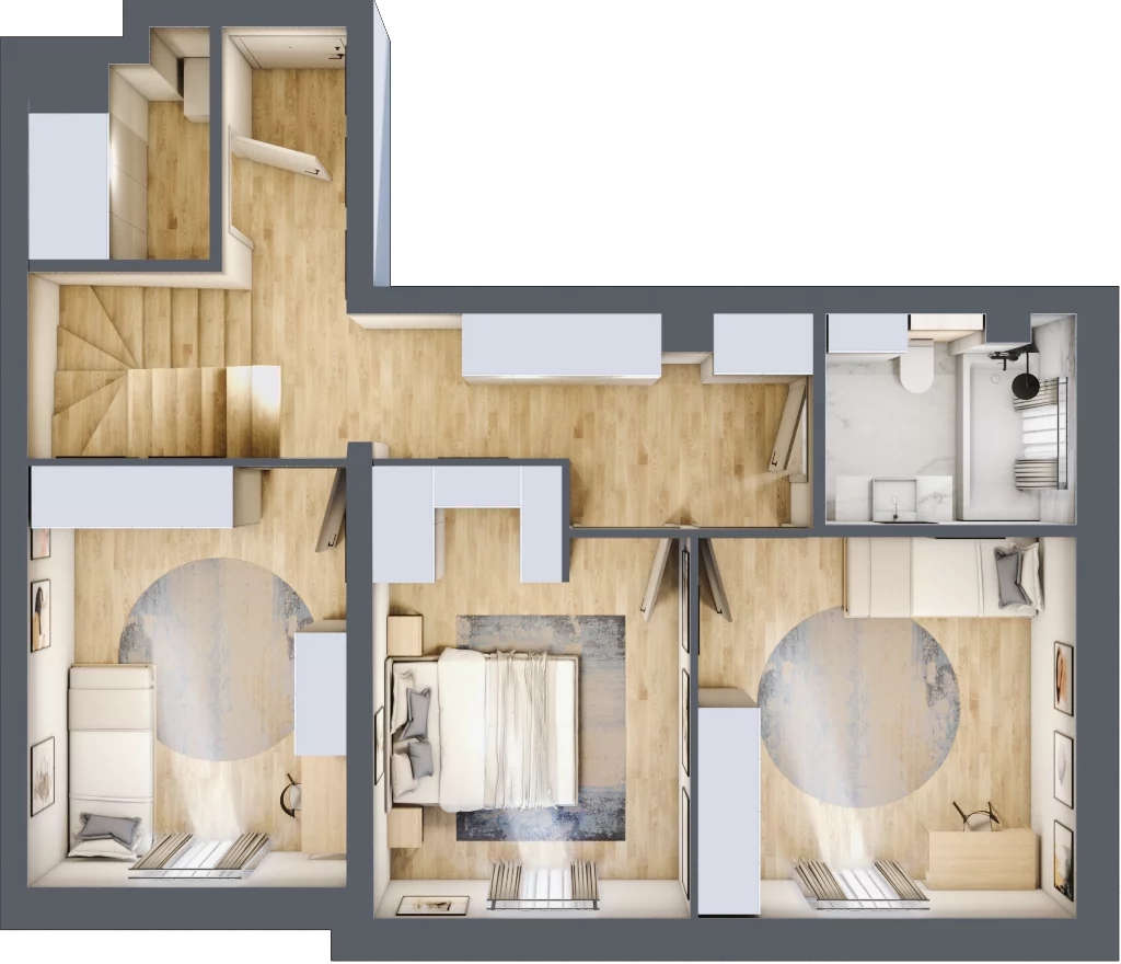 4 pokoje, mieszkanie 102,02 m², piętro 4, oferta nr E01/4/6/4, Przystań Droga Polna, Świdnica, ul. Polna Droga