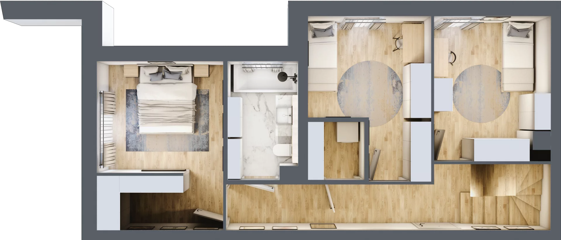 4 pokoje, mieszkanie 107,37 m², piętro 4, oferta nr E01/4/8/4, Przystań Droga Polna, Świdnica, ul. Polna Droga