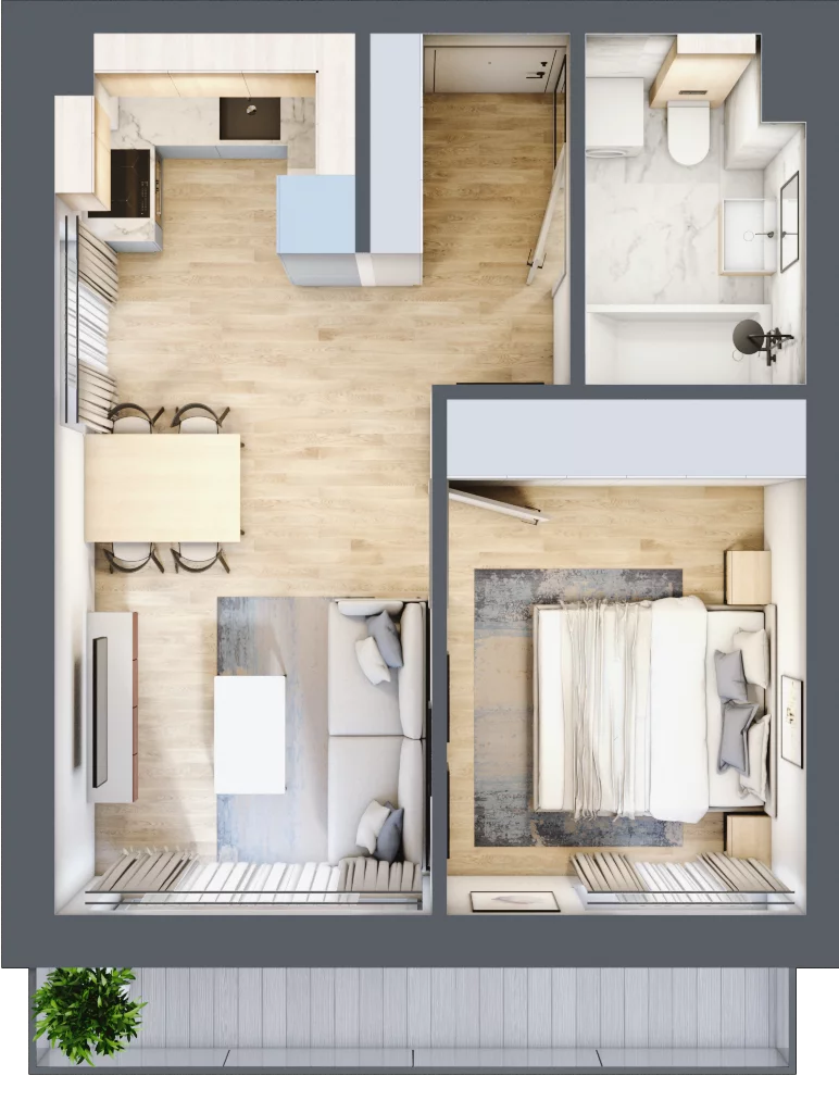 2 pokoje, mieszkanie 37,36 m², piętro 1, oferta nr CM10, Nowa Słodownia, Nysa, ul. Słowiańska 18