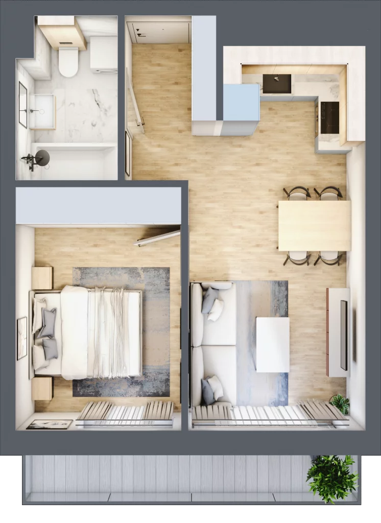 2 pokoje, mieszkanie 36,37 m², piętro 1, oferta nr CM9, Nowa Słodownia, Nysa, ul. Słowiańska 18