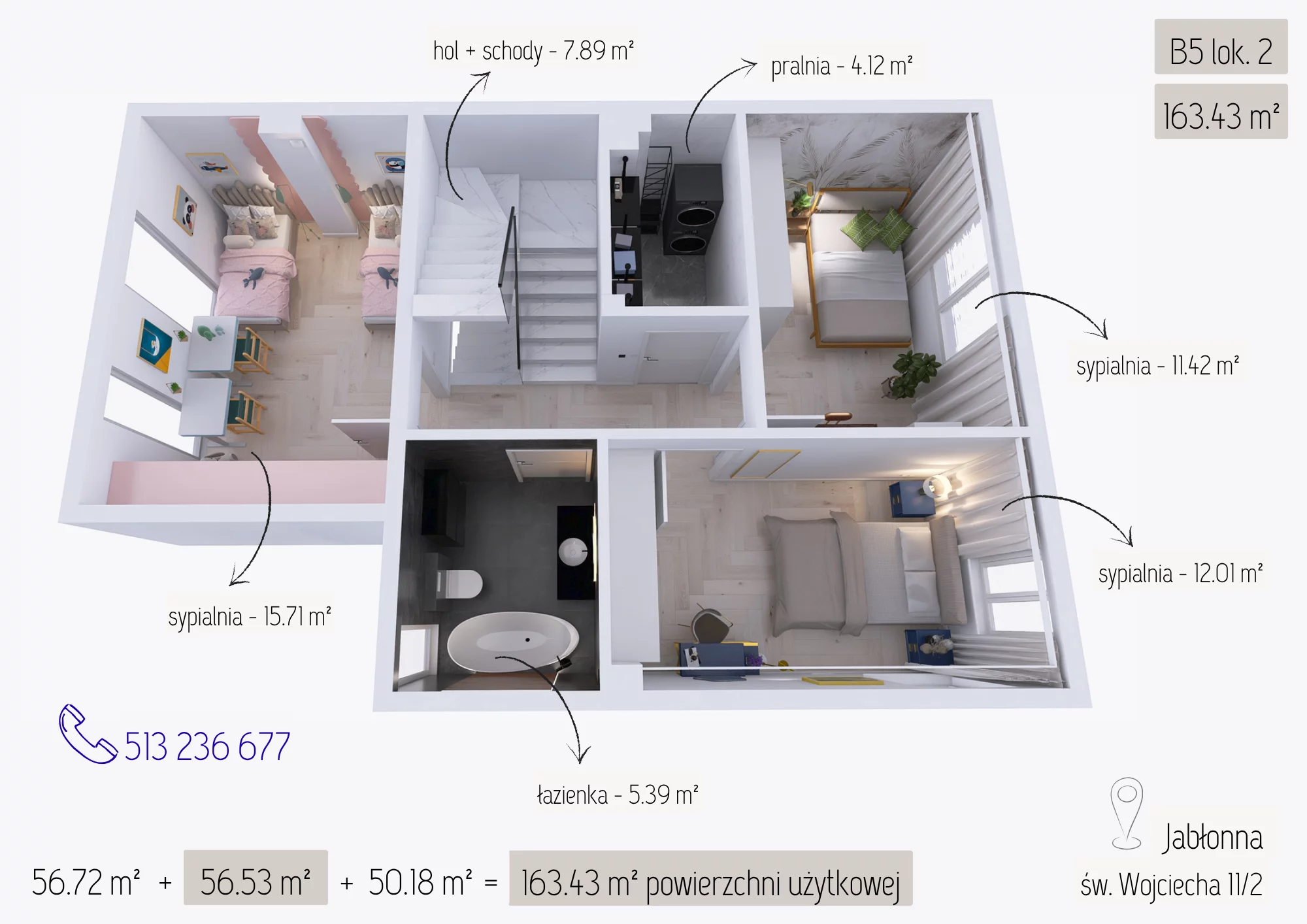 Dom i rezydencja 163,89 m², oferta nr , 10168947, Jabłonna, św. Wojciecha