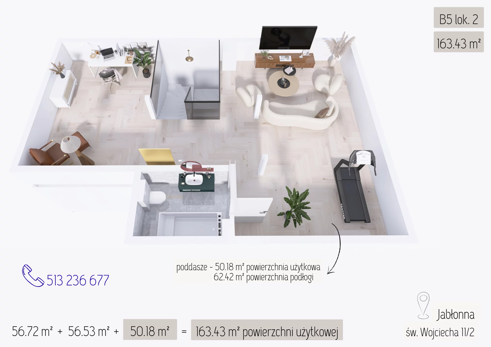 Dom i rezydencja 163,89 m², oferta nr , 10168947, Jabłonna, św. Wojciecha