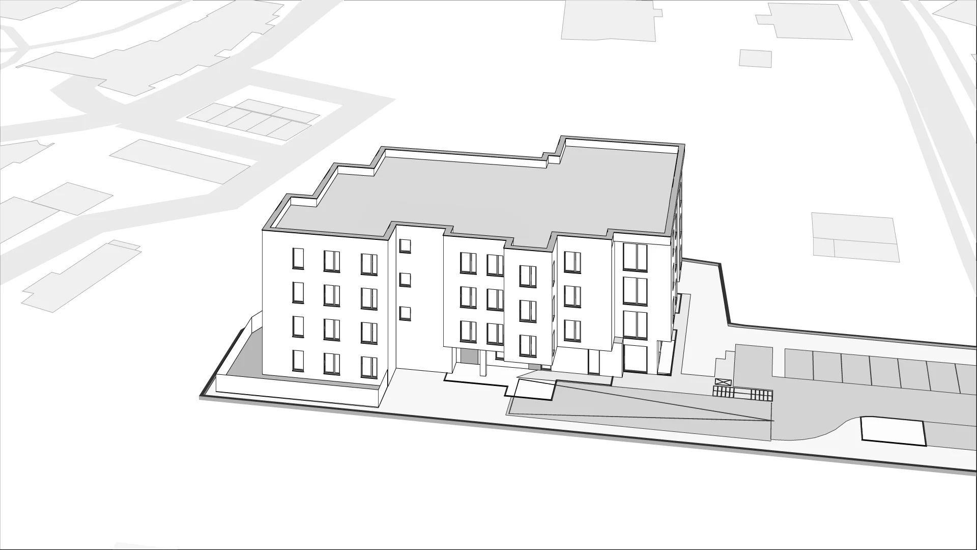 Wirtualna makieta 3D mieszkania 43.43 m², M29