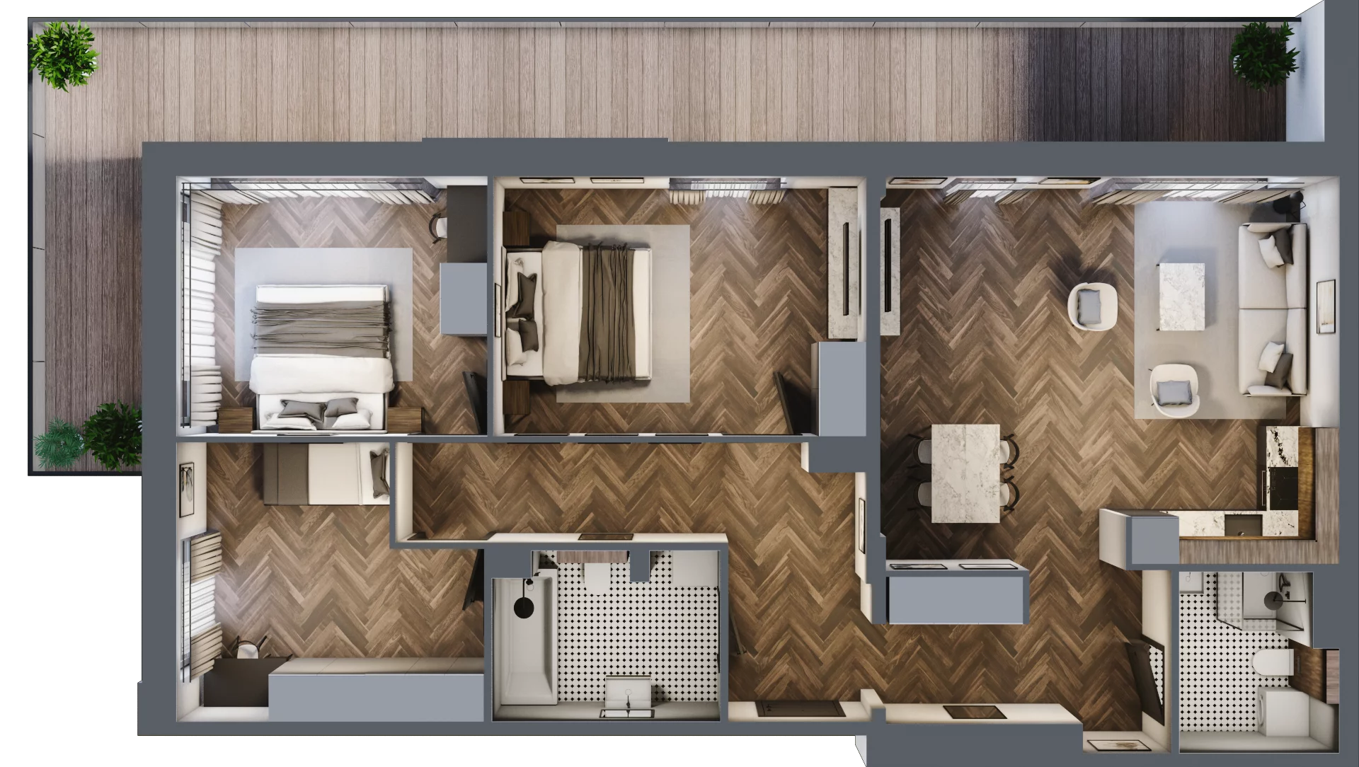 4 pokoje, apartament 97,25 m², parter, oferta nr 0M8, Zdrojowa Park, Busko-Zdrój, ul. Prof. W. Grotta