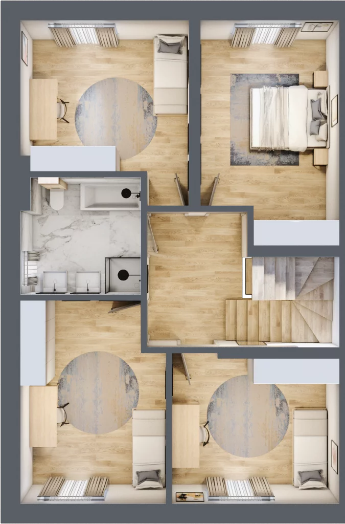 Dom 128,63 m², oferta nr E1, Willa Akacjowa, Koczargi Stare, ul. Akacjowa