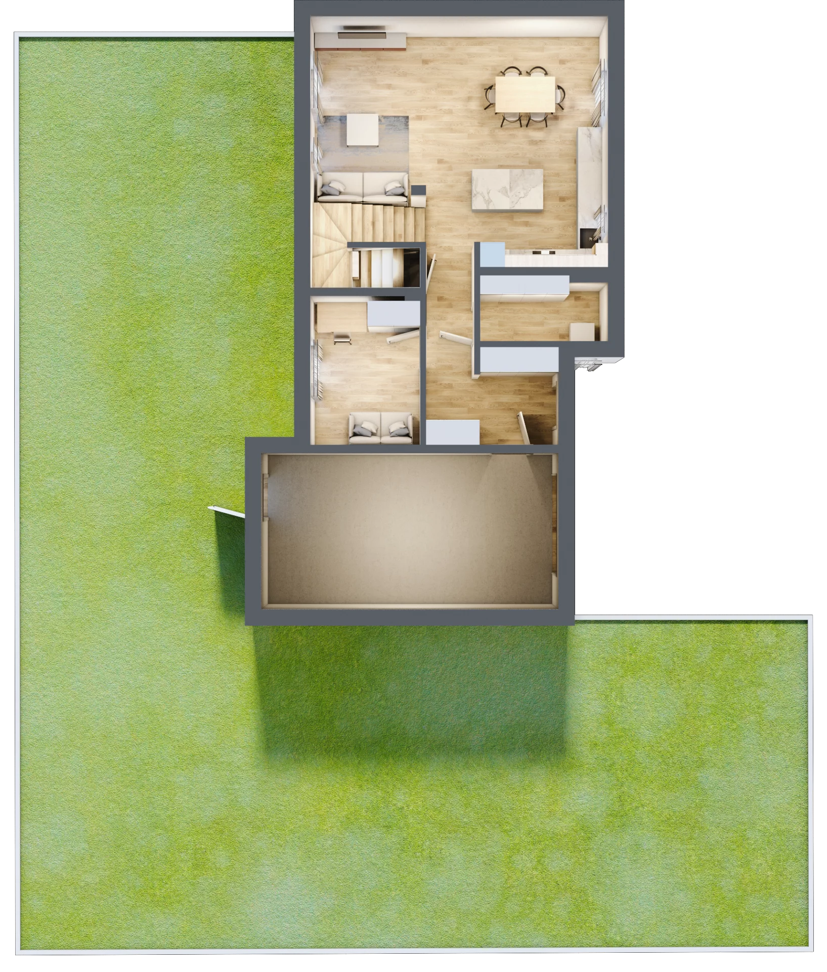Dom 124,39 m², oferta nr B2, Willa Akacjowa, Koczargi Stare, ul. Akacjowa