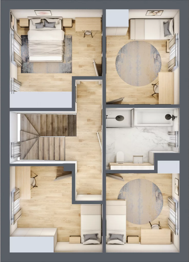 Dom 124,39 m², oferta nr B2, Willa Akacjowa, Koczargi Stare, ul. Akacjowa