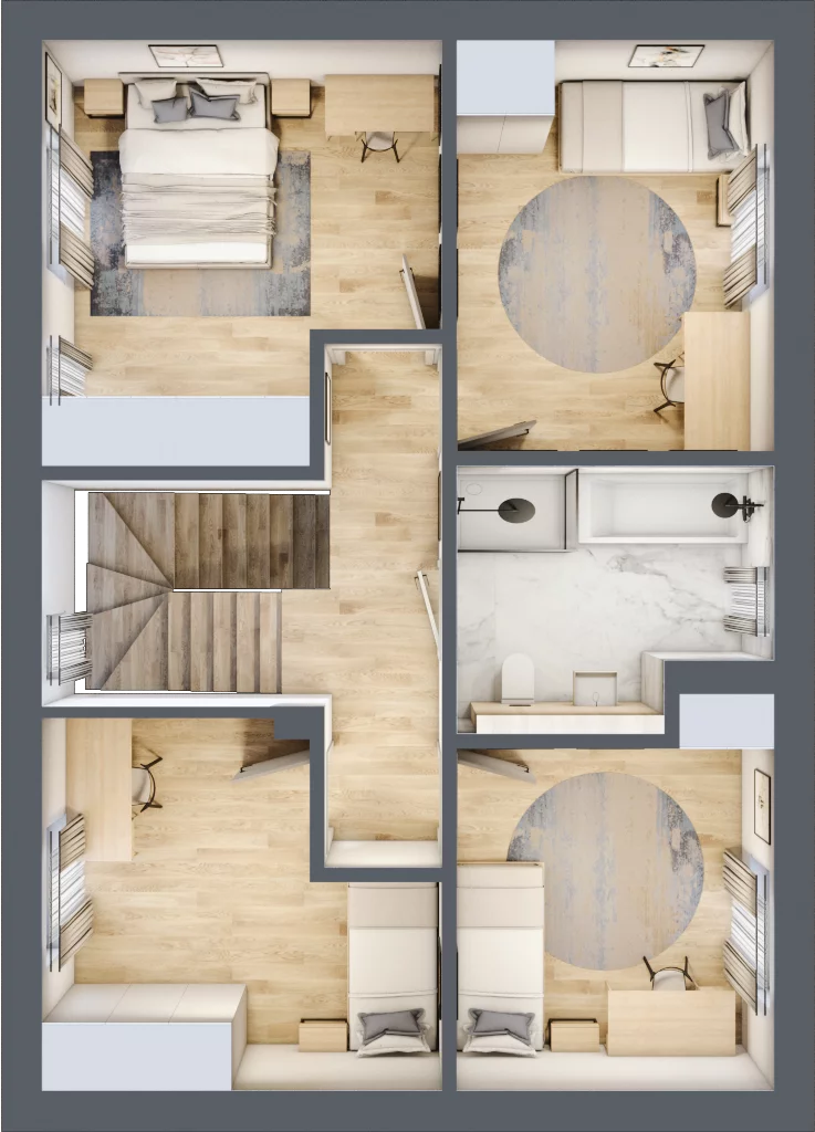 Dom 124,39 m², oferta nr A2, Willa Akacjowa, Koczargi Stare, ul. Akacjowa