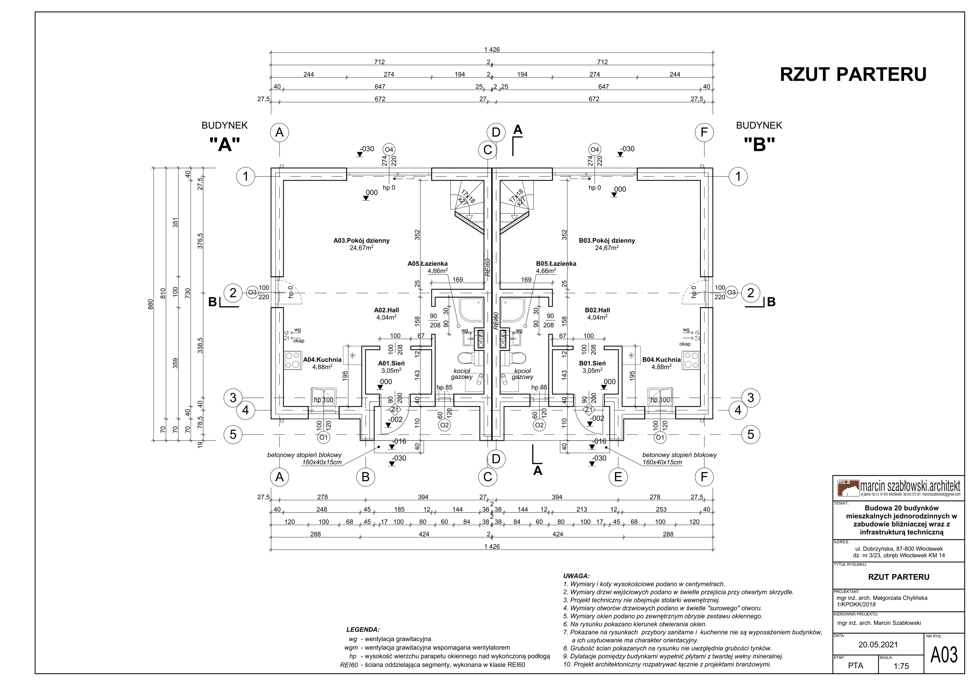 Dom 85,72 m², oferta nr 16, Osiedle Dobrzyńska Park, Włocławek, Zawiśle, ul. Dobrzyńska