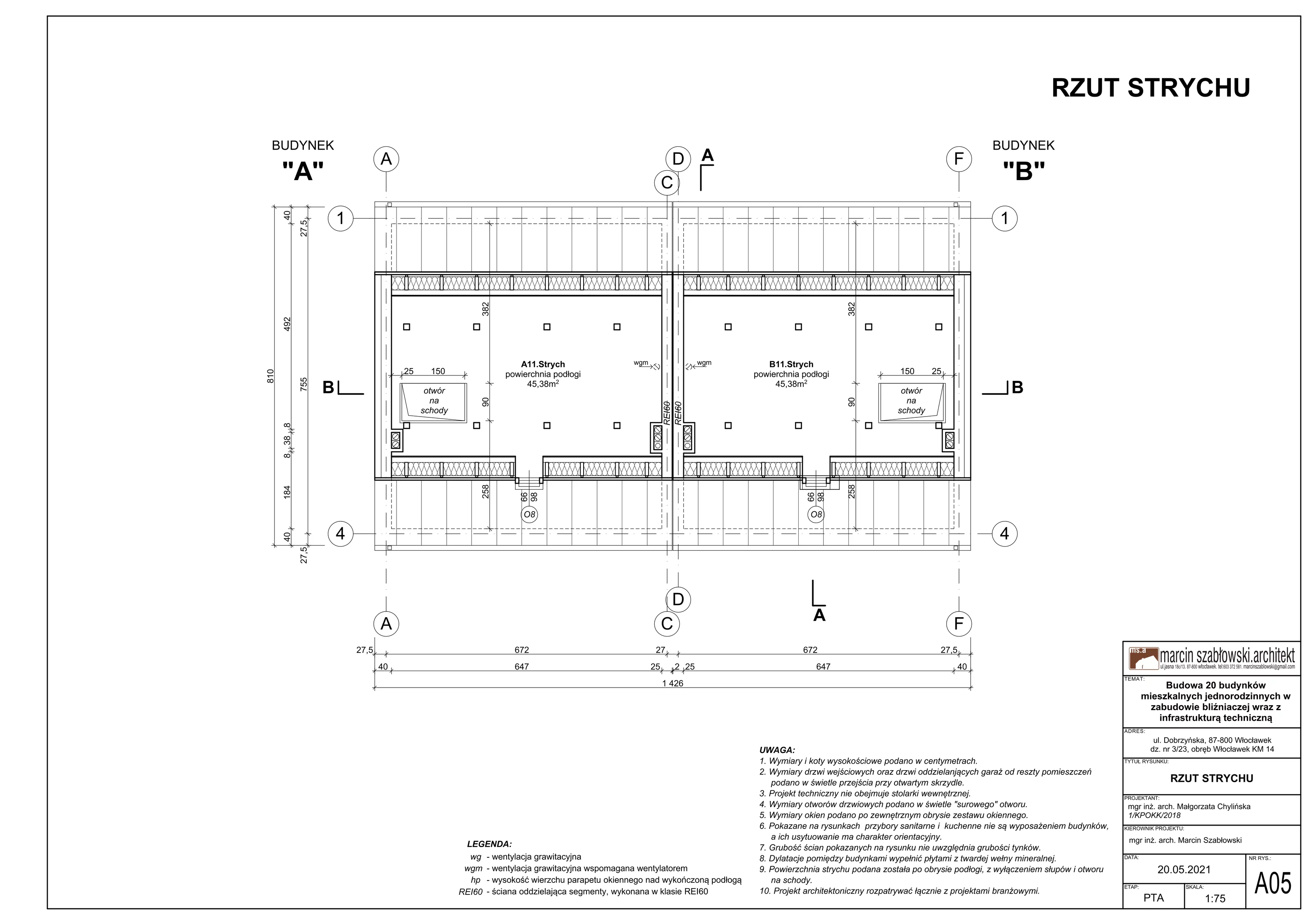 Dom 85,72 m², oferta nr 16, Osiedle Dobrzyńska Park, Włocławek, Zawiśle, ul. Dobrzyńska