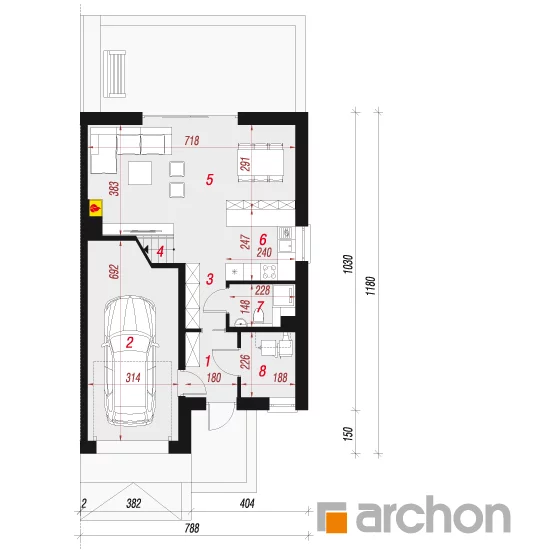 Dom 122,51 m², oferta nr 41, Osiedle Żeromskiego, Lipno, ul. Stefana Żeromskiego