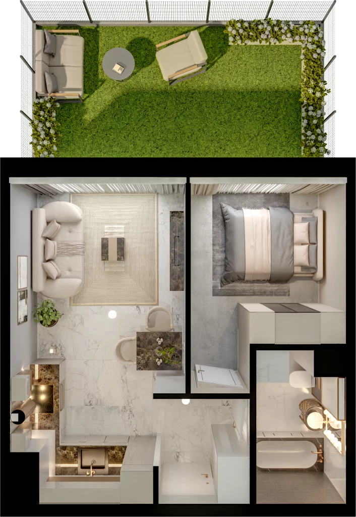 2 pokoje, mieszkanie 34,33 m², parter, oferta nr C11-5, Osiedle Latawców, Wrocław, Psie Pole-Zawidawie, Psie Pole, ul. Grodzieńska