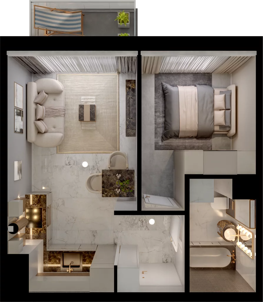 2 pokoje, mieszkanie 34,33 m², piętro 1, oferta nr D15-11, Osiedle Latawców, Wrocław, Psie Pole-Zawidawie, Psie Pole, ul. Grodzieńska