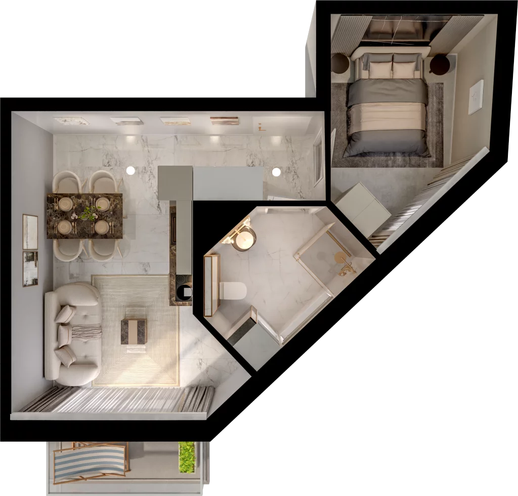 2 pokoje, mieszkanie 35,62 m², piętro 2, oferta nr D15-21, Osiedle Latawców, Wrocław, Psie Pole-Zawidawie, Psie Pole, ul. Grodzieńska
