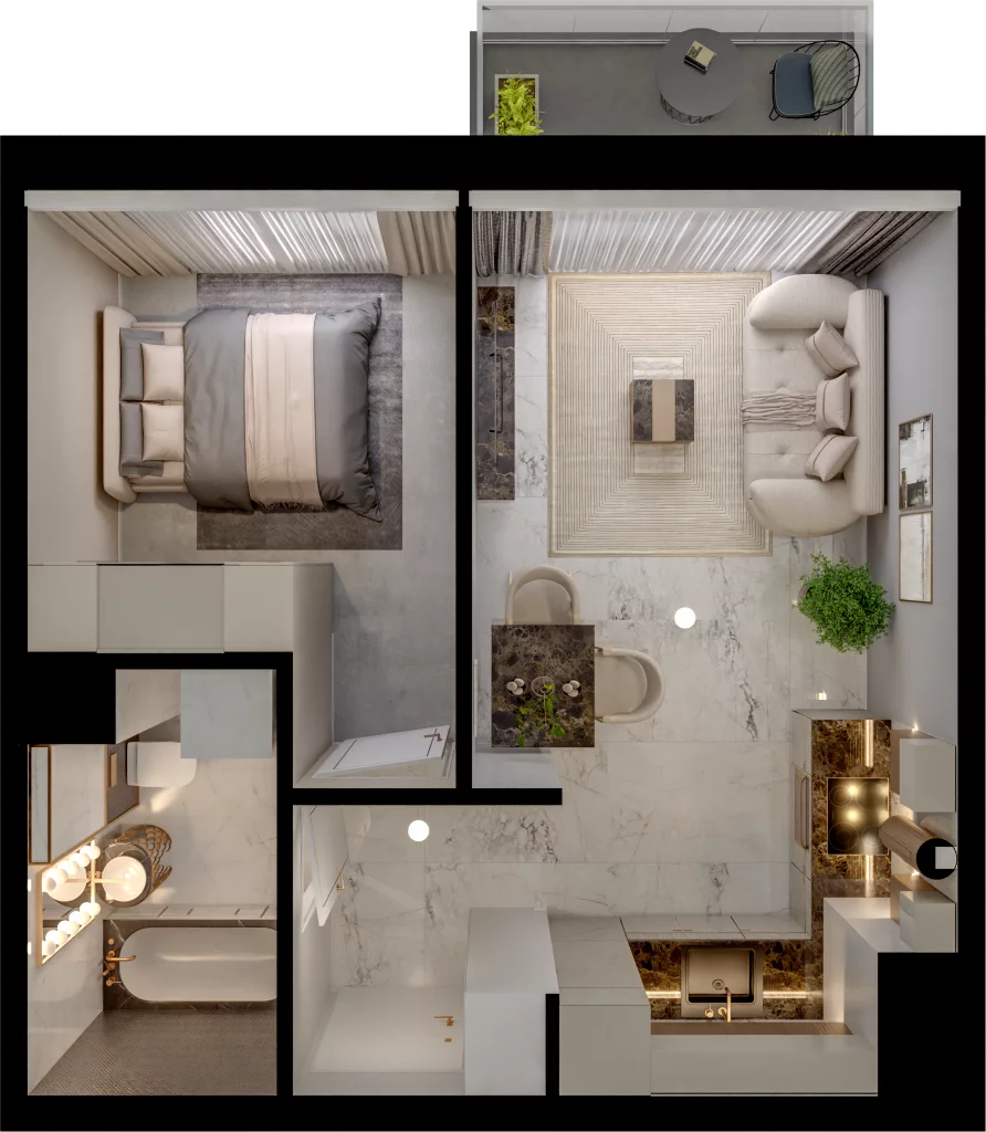 2 pokoje, mieszkanie 34,33 m², piętro 3, oferta nr D14-20, Osiedle Latawców, Wrocław, Psie Pole-Zawidawie, Psie Pole, ul. Grodzieńska