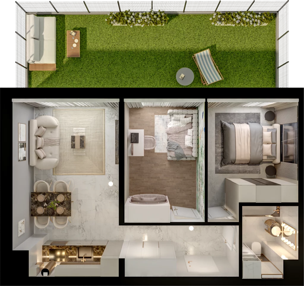 3 pokoje, mieszkanie 48,79 m², piętro 2, oferta nr D13-12, Osiedle Latawców, Wrocław, Psie Pole-Zawidawie, Psie Pole, ul. Grodzieńska
