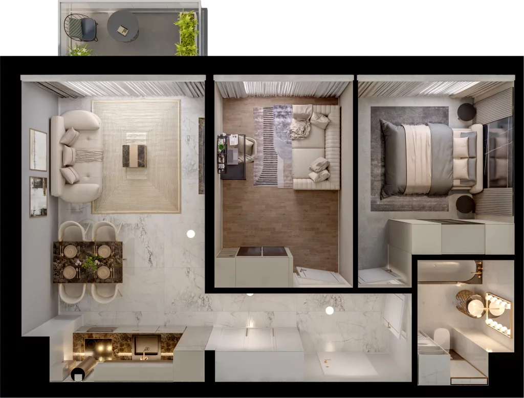 3 pokoje, mieszkanie 52,35 m², piętro 1, oferta nr C11-11, Osiedle Latawców, Wrocław, Psie Pole-Zawidawie, Psie Pole, ul. Grodzieńska