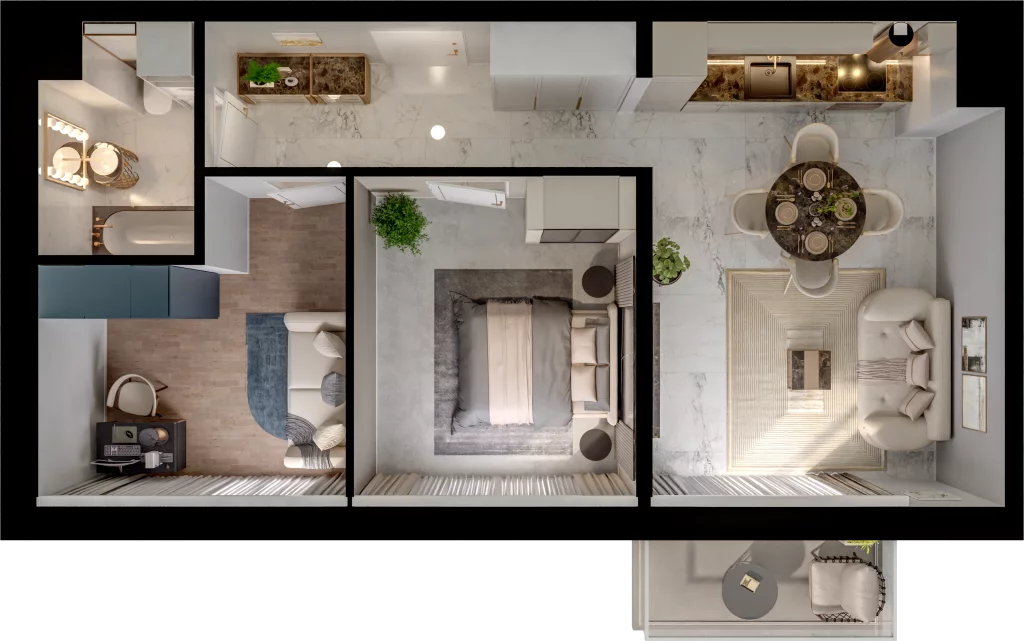 3 pokoje, mieszkanie 53,30 m², piętro 1, oferta nr C11-13, Osiedle Latawców, Wrocław, Psie Pole-Zawidawie, Psie Pole, ul. Grodzieńska