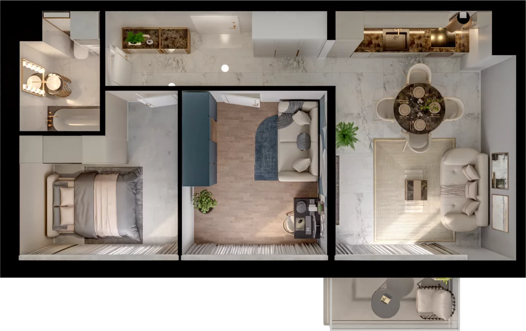 3 pokoje, mieszkanie 53,30 m², piętro 1, oferta nr D13-10, Osiedle Latawców, Wrocław, Psie Pole-Zawidawie, Psie Pole, ul. Grodzieńska