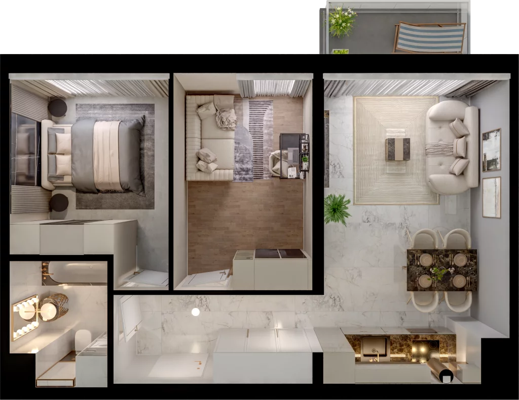 3 pokoje, mieszkanie 52,35 m², piętro 1, oferta nr D14-9, Osiedle Latawców, Wrocław, Psie Pole-Zawidawie, Psie Pole, ul. Grodzieńska