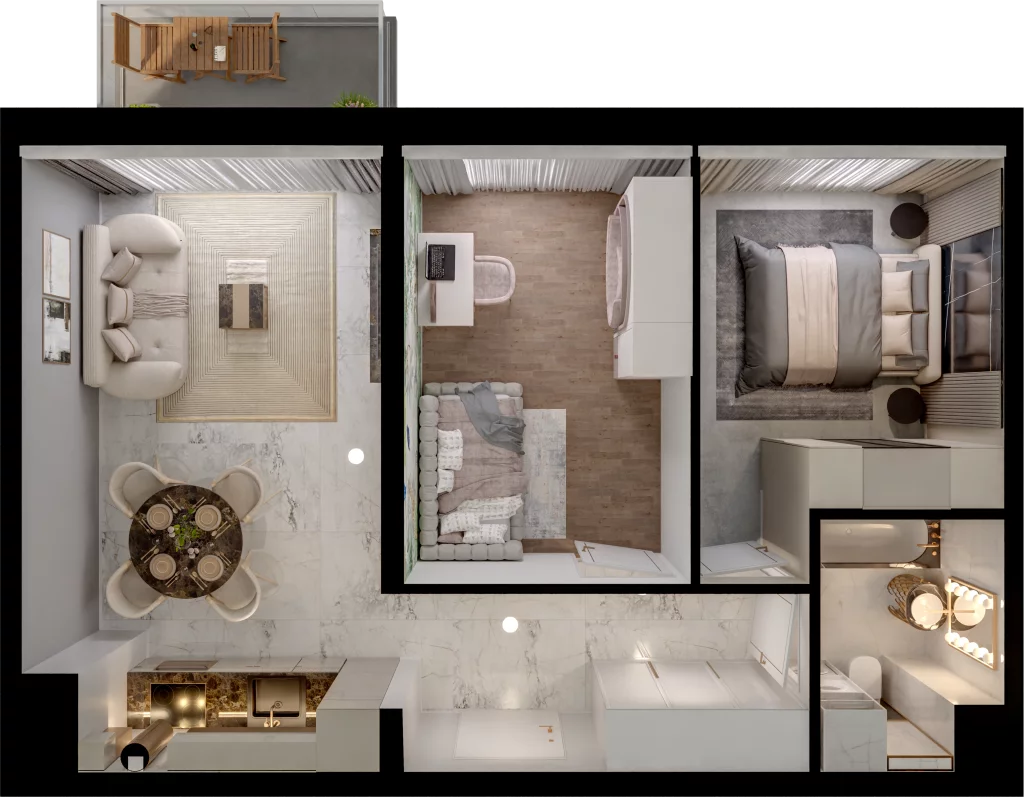 3 pokoje, mieszkanie 52,14 m², piętro 1, oferta nr D15-10, Osiedle Latawców, Wrocław, Psie Pole-Zawidawie, Psie Pole, ul. Grodzieńska