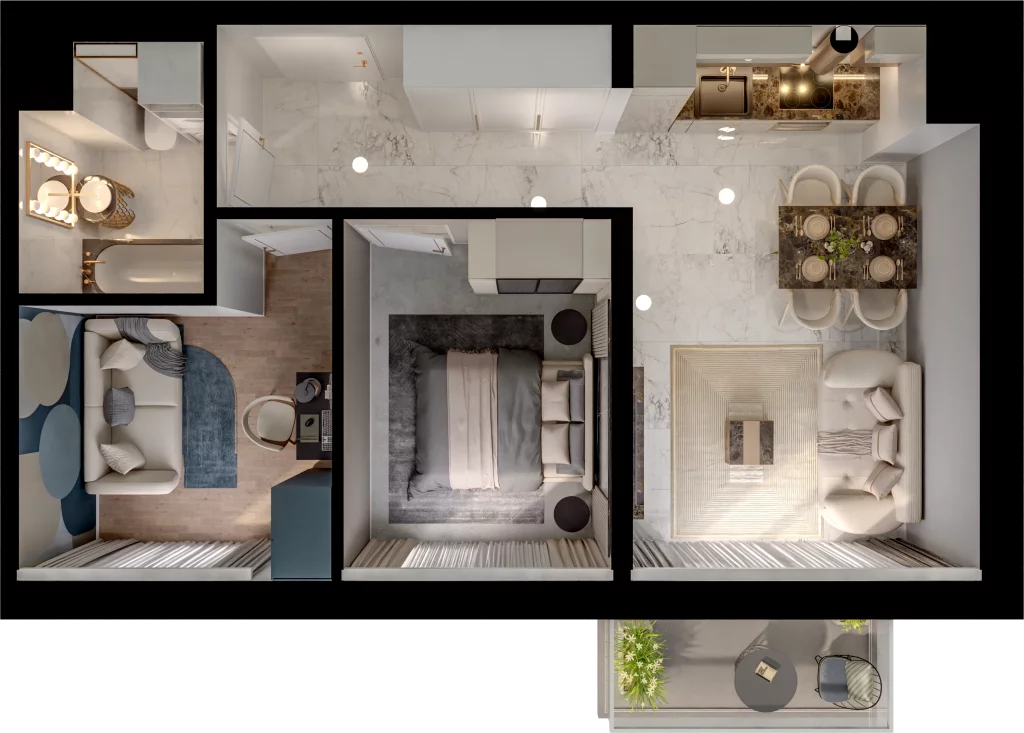 3 pokoje, mieszkanie 45,65 m², piętro 3, oferta nr D15-23, Osiedle Latawców, Wrocław, Psie Pole-Zawidawie, Psie Pole, ul. Grodzieńska