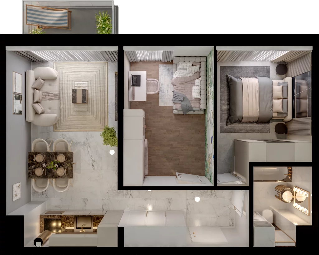 3 pokoje, mieszkanie 50,68 m², piętro 3, oferta nr D15-25, Osiedle Latawców, Wrocław, Psie Pole-Zawidawie, Psie Pole, ul. Grodzieńska