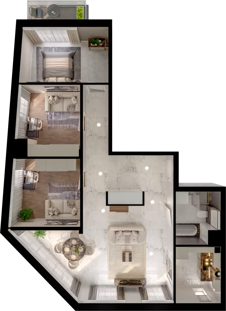 4 pokoje, mieszkanie 83,64 m², piętro 1, oferta nr C11-8, Osiedle Latawców, Wrocław, Psie Pole-Zawidawie, Psie Pole, ul. Grodzieńska