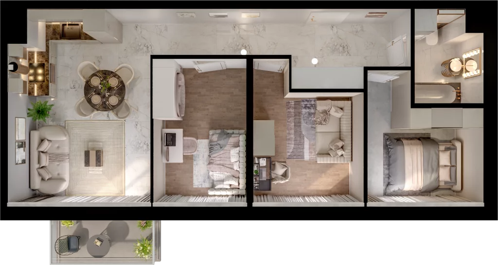 4 pokoje, mieszkanie 64,45 m², piętro 3, oferta nr D14-19, Osiedle Latawców, Wrocław, Psie Pole-Zawidawie, Psie Pole, ul. Grodzieńska