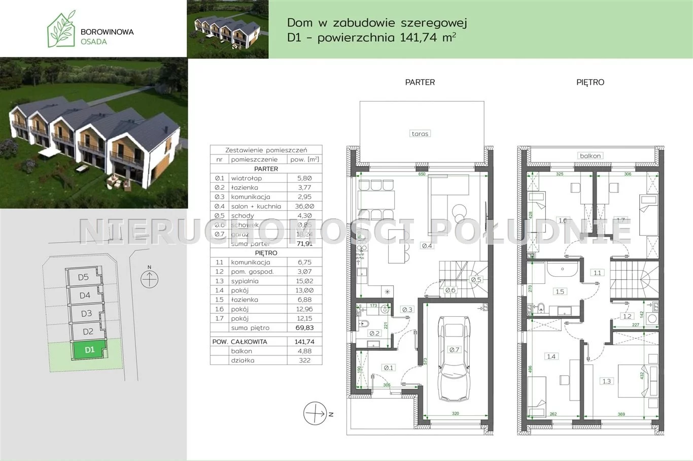 Dom 141,74 m², oferta nr , DRG-DS-266, Skoczów, Borowinowa