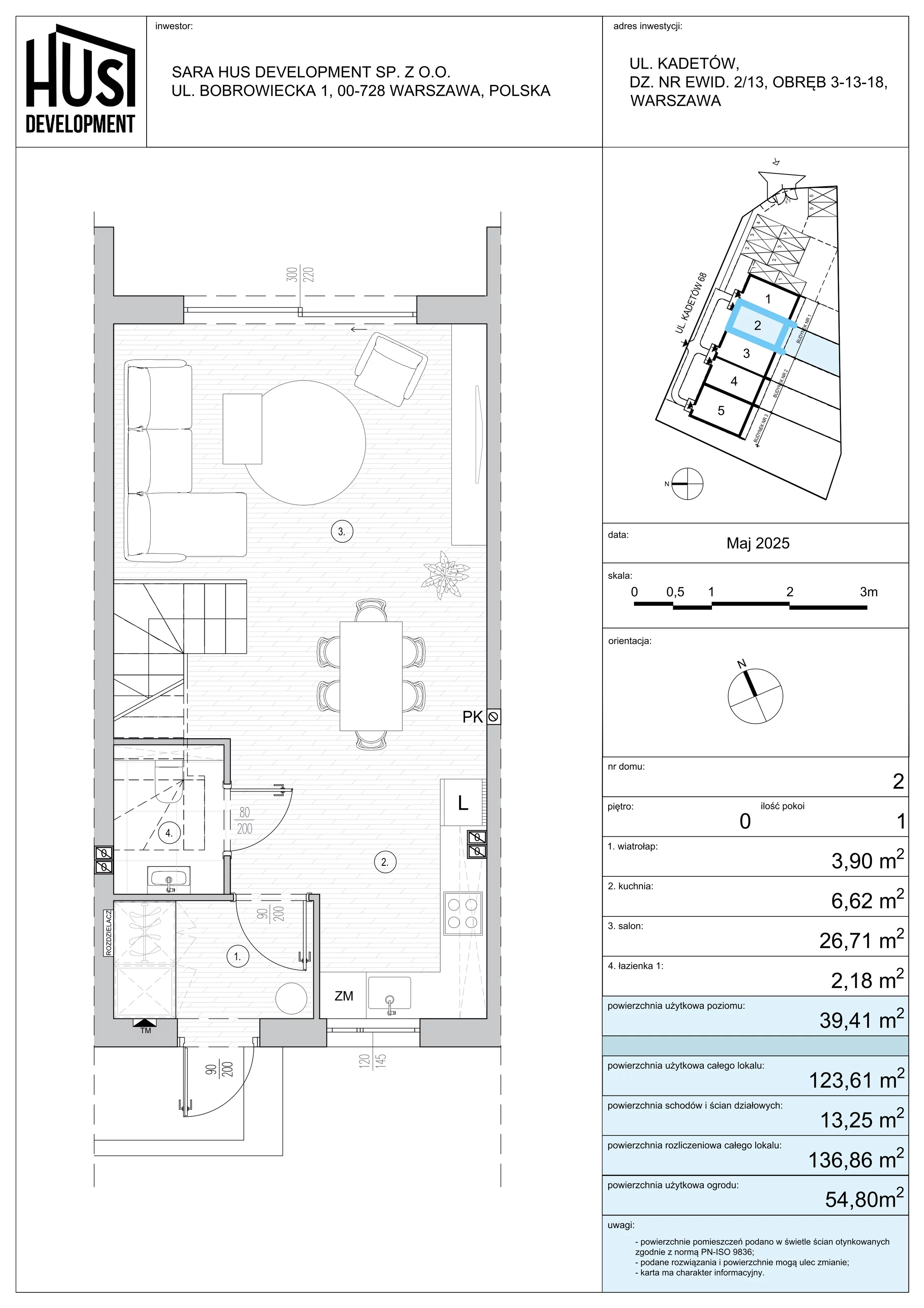Dom 136,86 m², oferta nr 2, Kadetów Las, Warszawa, Wawer, Las, ul. Kadetów